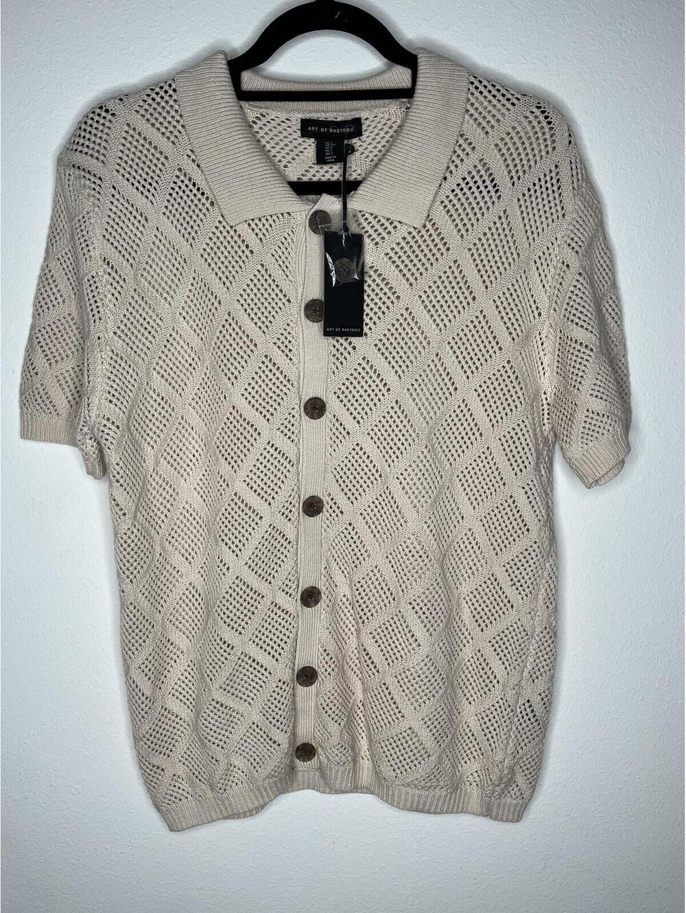 NWT Art of Rhetoric Men's Beige Sweater Size Small